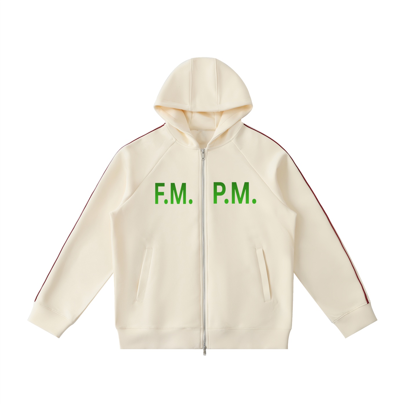 Heavyweight Raglan Sleeve Zip Hoodie - Image 3