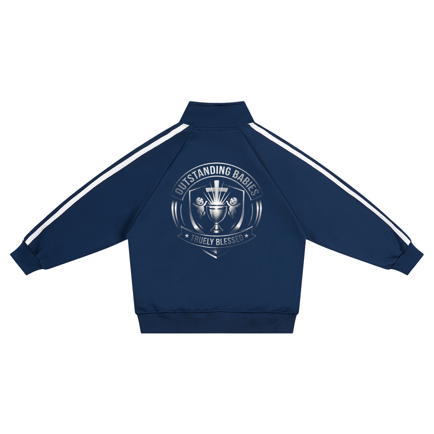 Kids’ Contrast Tape Coach Jacket - Image 4