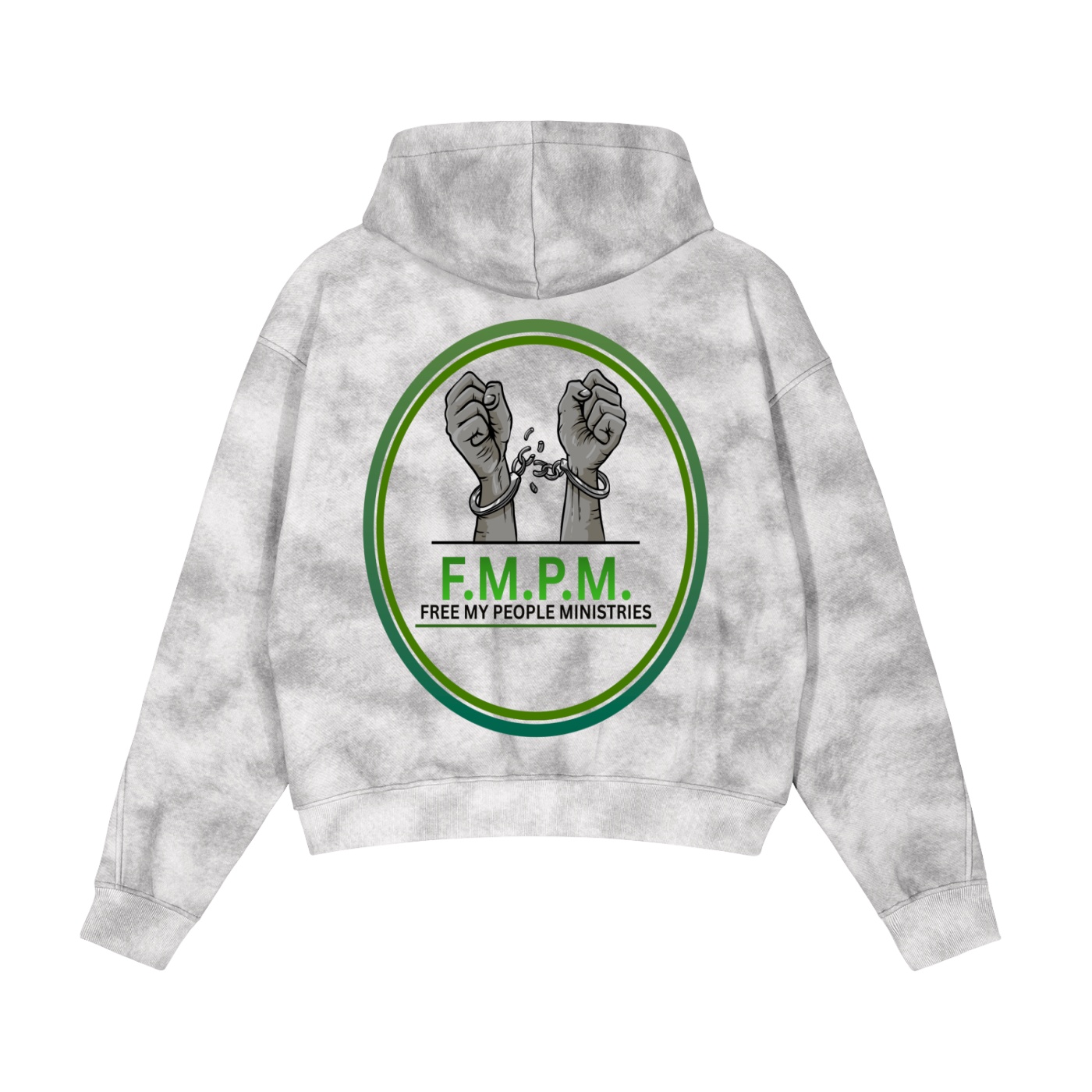 Dirty Washed Zip-Up Fleece Hoodie - Image 2