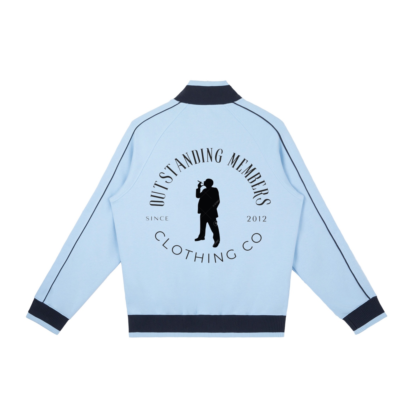 Color Block Raglan Sleeve Zip Track Jacket - Image 6