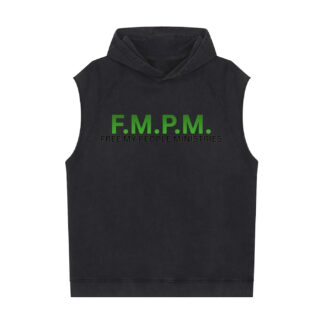 Snow Washed Sleeveless Hoodie