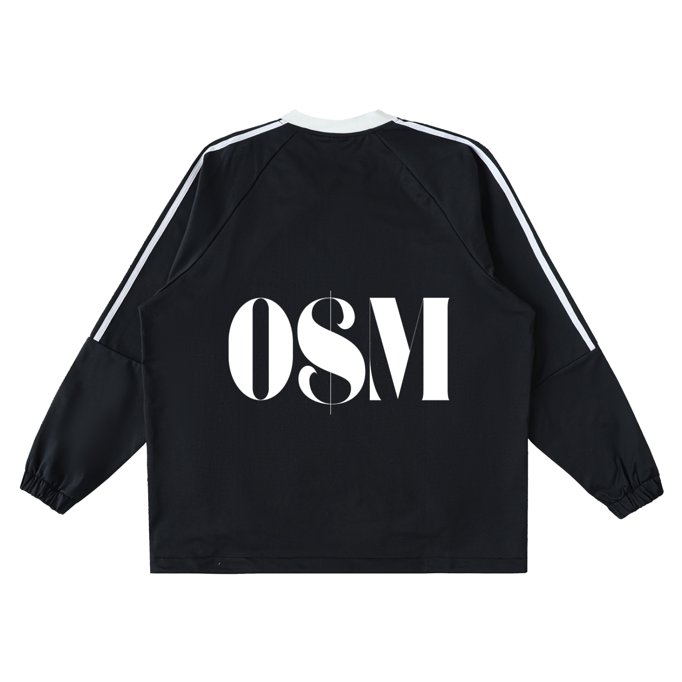 Color-Block V-Neck Long-Sleeve T-Shirt - Image 2