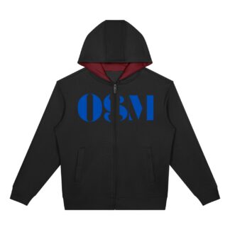 Unisex Drop Shoulder Full Zip Hoodie
