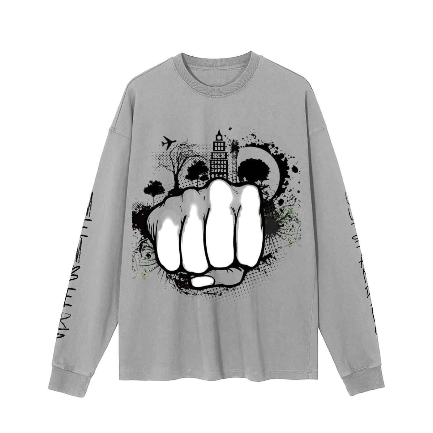 Vintage Washed Long Sleeve T-Shirt - Image 3