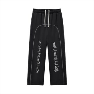 Contrast-Stitched Fleece Sweatpants