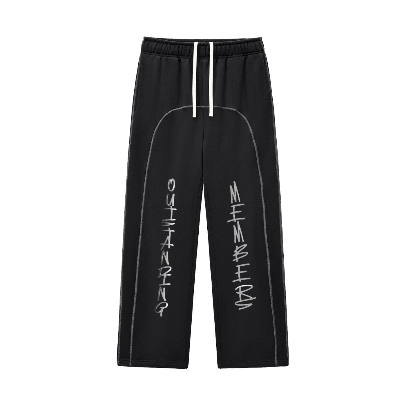 Contrast-Stitched Fleece Sweatpants
