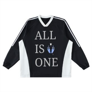 Color-Block V-Neck Long-Sleeve T-Shirt