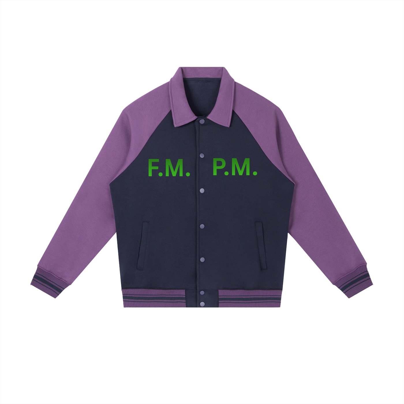 Contrast Raglan Sleeve Baseball Jacket - Image 11