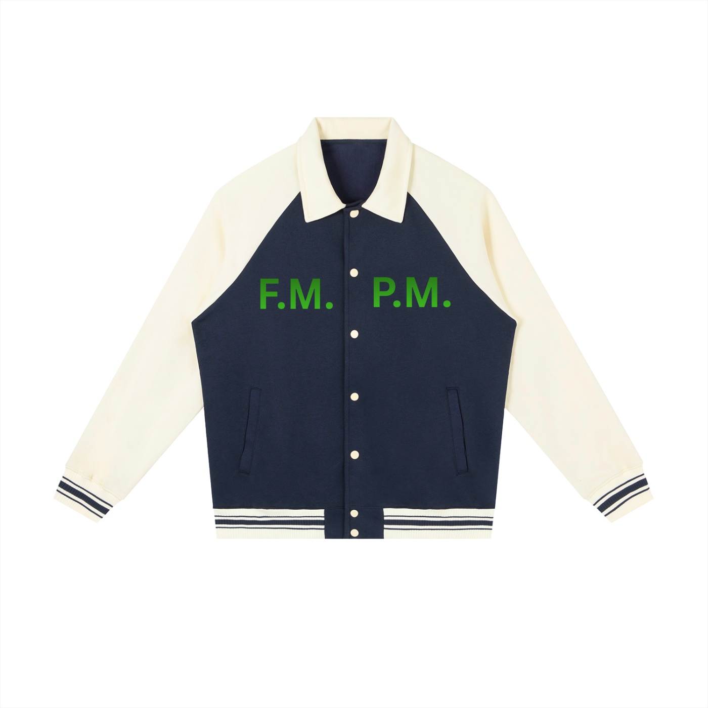 Contrast Raglan Sleeve Baseball Jacket - Image 9