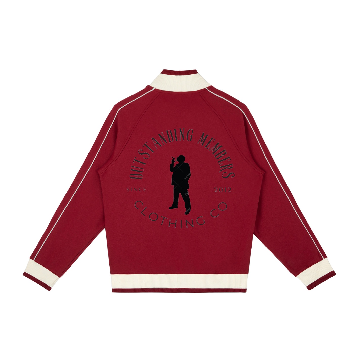 Color Block Raglan Sleeve Zip Track Jacket - Image 8