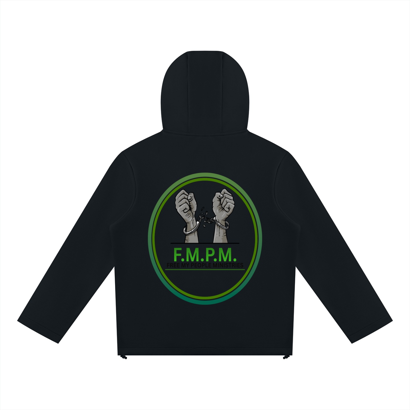 Unisex Paneled Full Zip Hoodie - Image 2