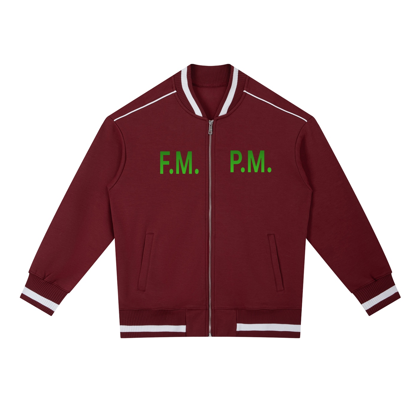 Contrast Piping Zip Bomber Jacket - Image 5