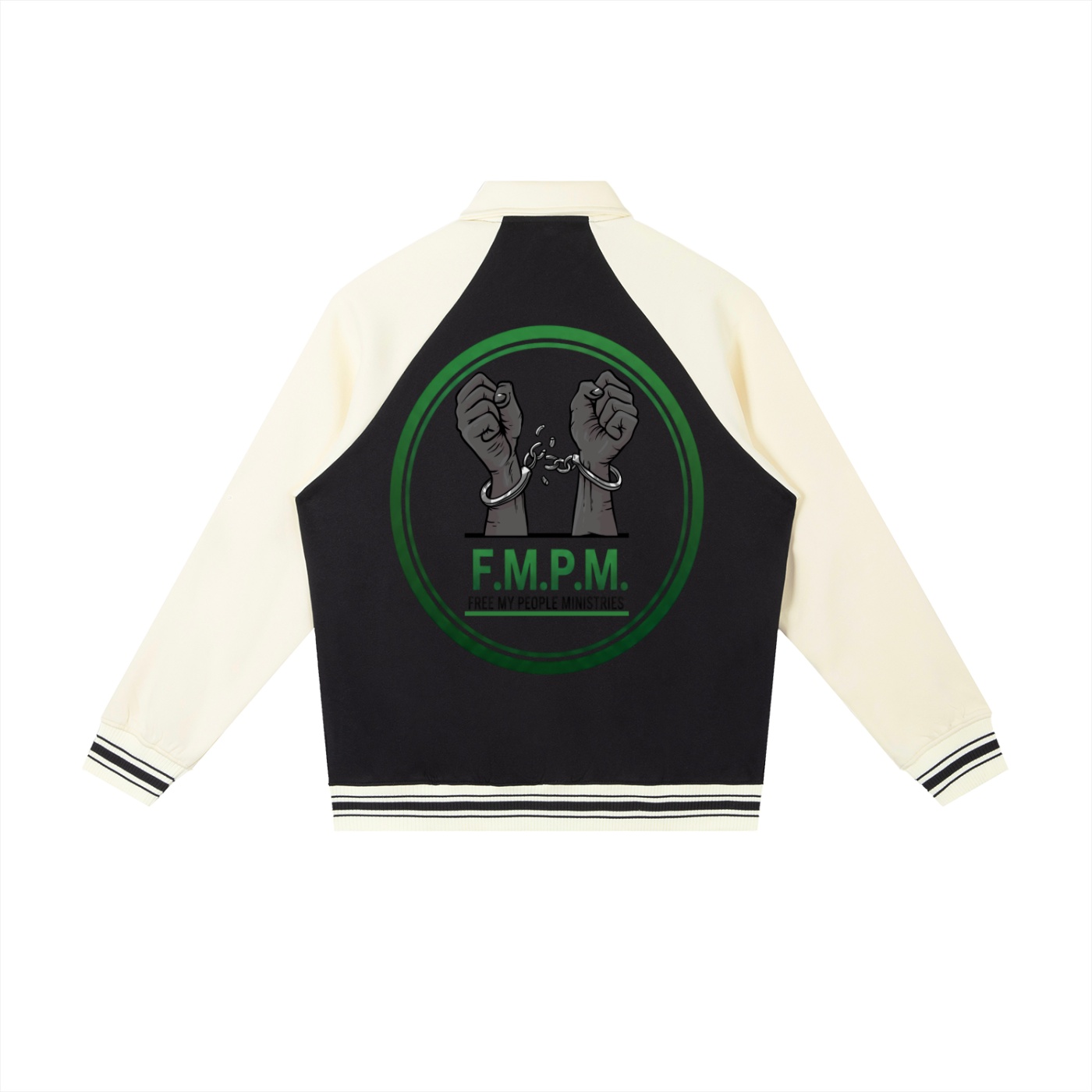 Contrast Raglan Sleeve Baseball Jacket - Image 2