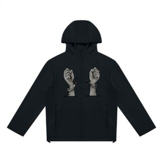 Unisex Paneled Full Zip Hoodie