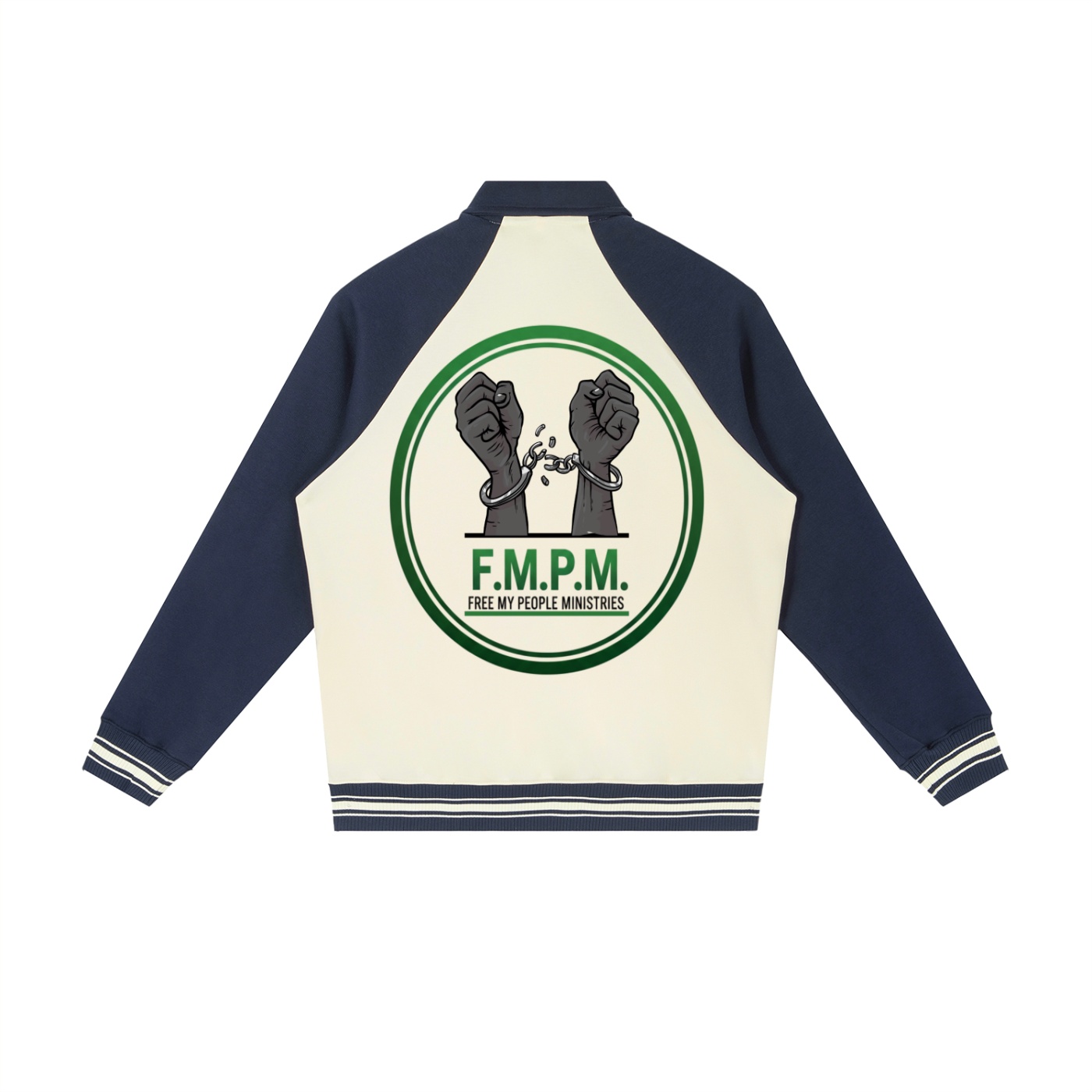 Contrast Raglan Sleeve Baseball Jacket - Image 4