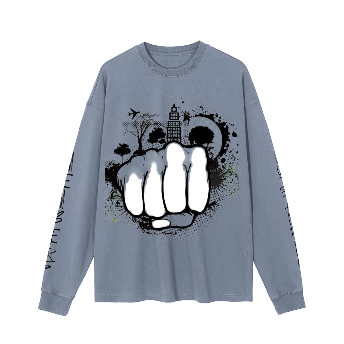 Vintage Washed Long Sleeve T-Shirt - Image 9