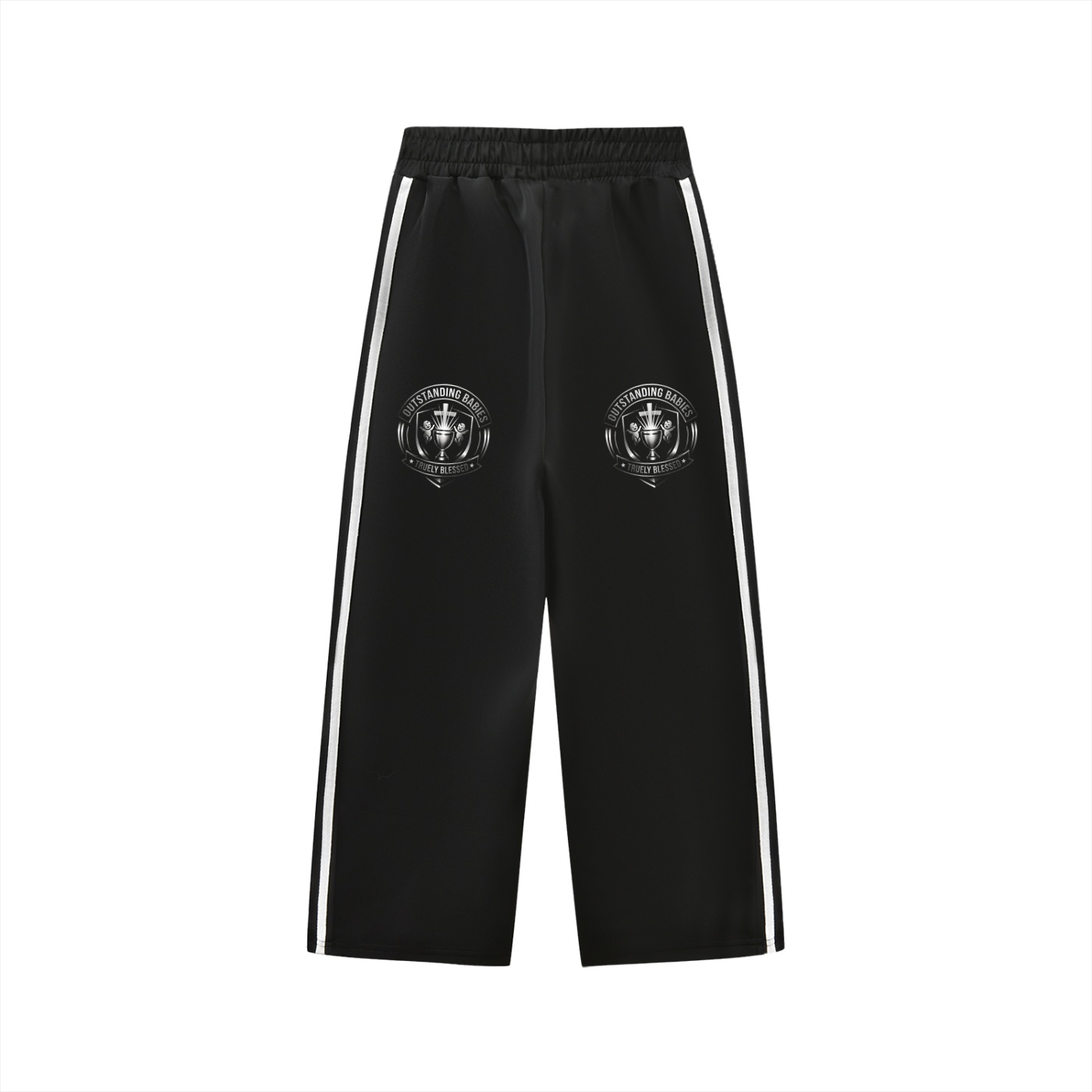 Kids’ Contrast Tape Sweatpants - Image 2