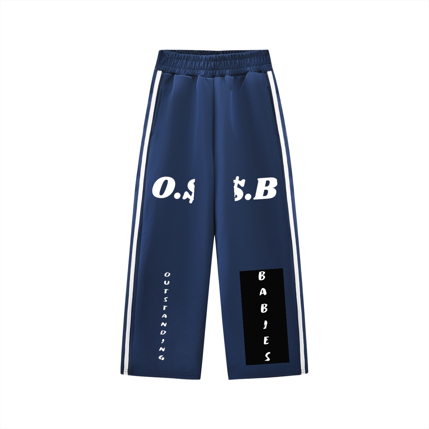 Kids’ Contrast Tape Sweatpants - Image 3