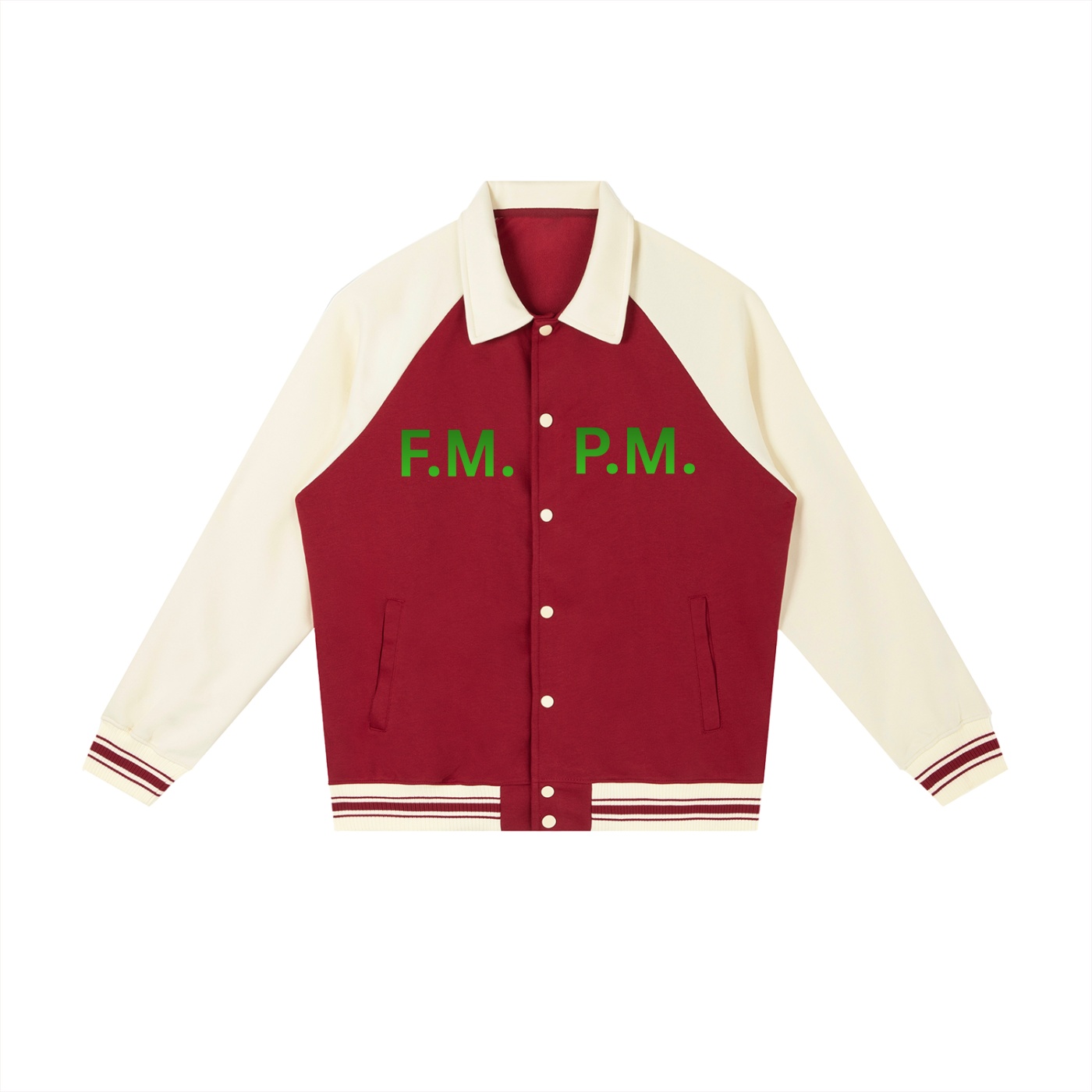 Contrast Raglan Sleeve Baseball Jacket - Image 7