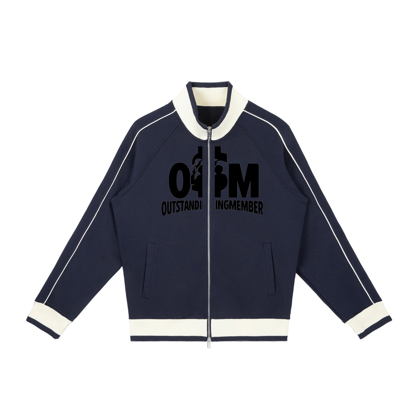 Color Block Raglan Sleeve Zip Track Jacket - Image 9
