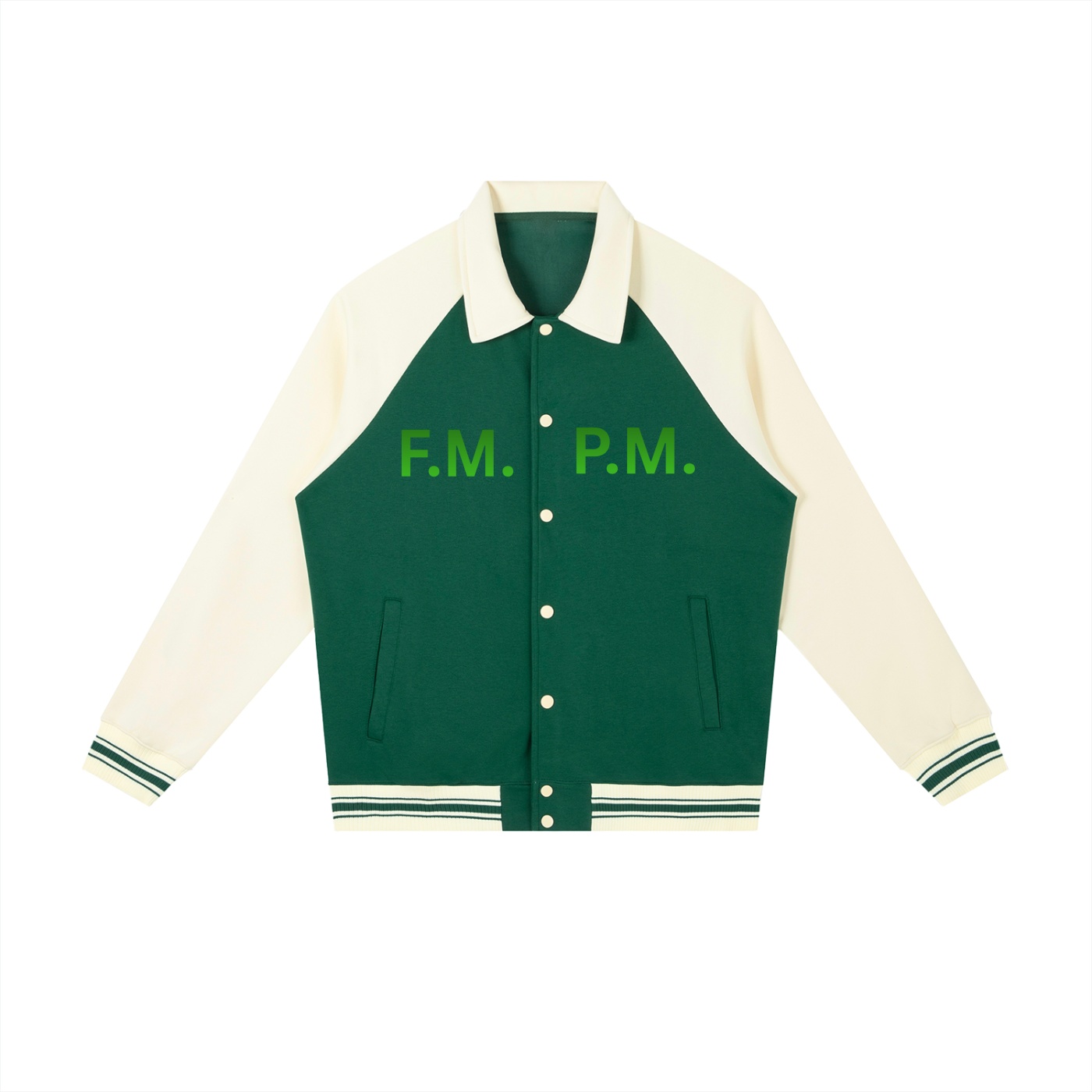 Contrast Raglan Sleeve Baseball Jacket - Image 5